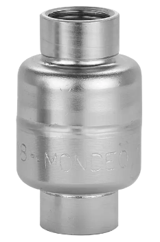 ISOCV2015_Stainless steel, BSP, female/female thread, spring check valve, 1/2", FPM, 1.4404