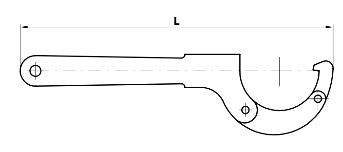 70501_DIN/SMS uzgriežņu atslēga DN25-40 (060-090), 1.4301
