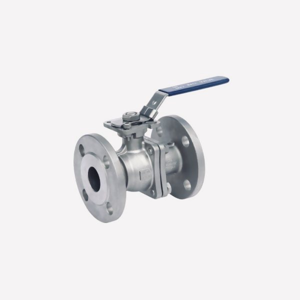 SVF4204_NT 2-daļ. lodv. vārsts, atloku pievienojums, DN32 / 42.4 mm, PN16, ISO5211, EN1092-1, (pilns atvērums), PTFE, 1.4404