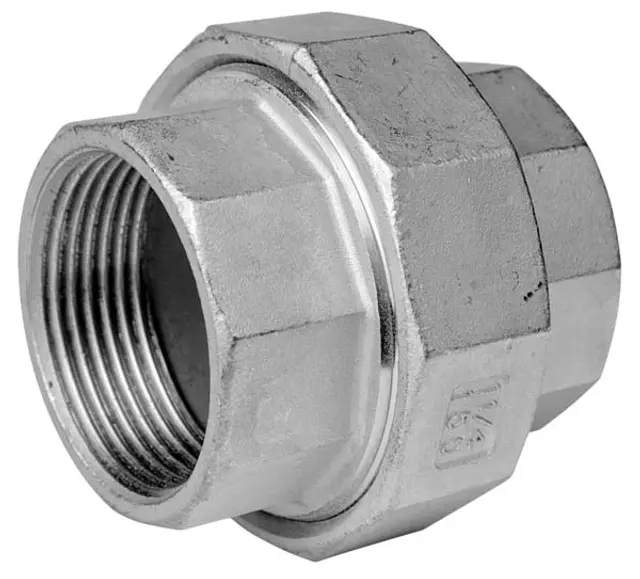 SSU092_NT saskrūve ar blīvi, (iekš. / iekš. vītne), 3/4", PN16, PTFE, AISI316