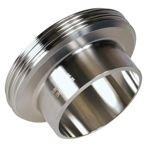 20100T-100-304_DIN11851 vītņu gals, DN100, 114mm,  vītne DIN405, Rd 130x1/4", AISI304