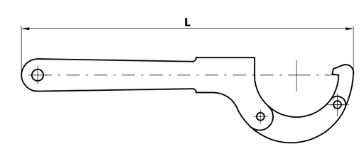 70501_DIN/SMS uzgriežņu atslēga DN25-40 (060-090), 1.4301