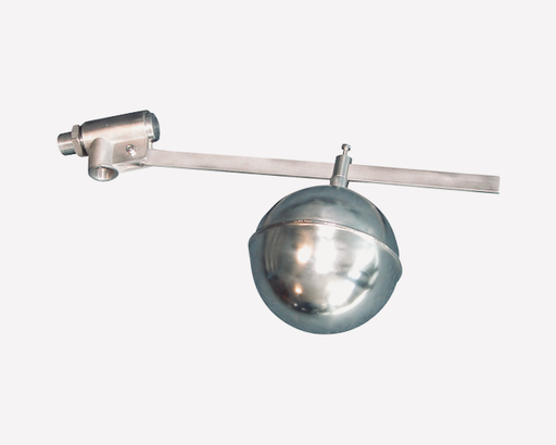 SNFV220180_Stainless steel floating ball valve, 3/4" (female thread) with stainless steel float - 180mm, 6 Bar, AISI304