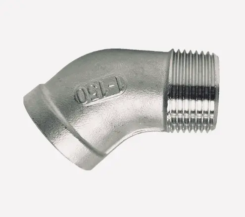 STE015_NT vītņu līkums, 45° (I/Ā), 1/2", PN10, AISI316 