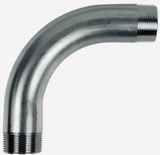 STE067_NT vītņu līkums, 90° (Ā/Ā), 1", PN40, R-65, AISI316 