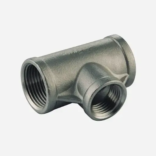STT017_NT vītņu T-gab, redukcijas, 1/2" x 1/4", AISI316 