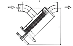 53441-63-1.0-304_SMS NT filtrs, type NF, S-S, 63,5mm, Slit rod filter element: d1,0mm, AISI304