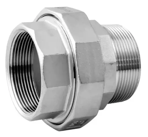 SSU110_NT saskrūve ar blīvi (iekš. / ār.vītne), DN6 / 1/8", PN20, PTFE, AISI316