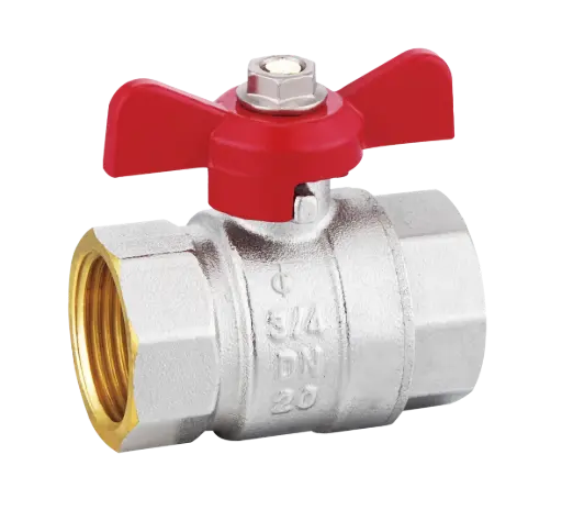 MLV016_Misiņa 2-ceļu lodveida vārsts, iekš. / iekš. vītne, BSP, rokturis - tauriņveida, BS1152B, DN50/ 2", PN30, Tecofi